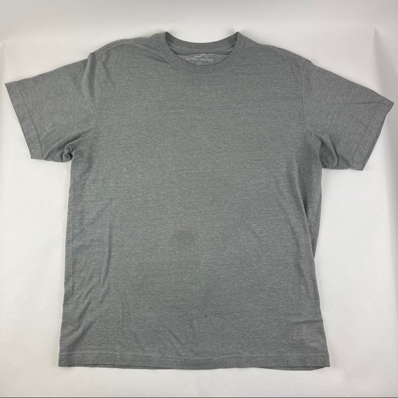 Eddie Bauer Tshirt Mens XL Gray Crew Neck Short Sleeve - Picture 1 of 9